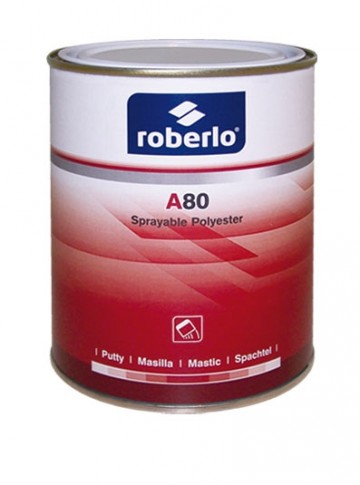 Roberlo A-80  Spuitplamuur 1 liter met verharder