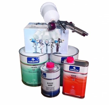 Versus Grondlak 2k filler 2 bus met verharder en verdunner en GRATIS Grondlakspuit !