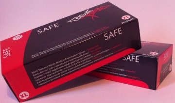 Handschoen Nitriel zwart XL 100 stuks