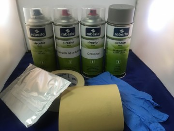 Autolak pakket spuitbus compleet metallic