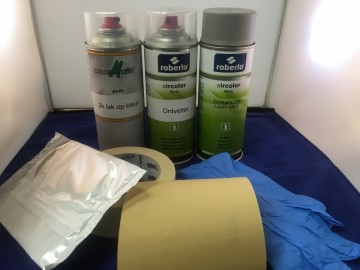Autolak pakket spuitbus compleet 2k