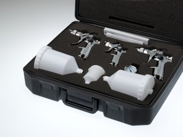 Spuit pistolen set Compleet 3 Spuiten met koffer 